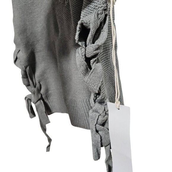 Lumière Gray Knit Sweater Womens Pullover Style V-Neck New in Bag - Picture 3 of 8